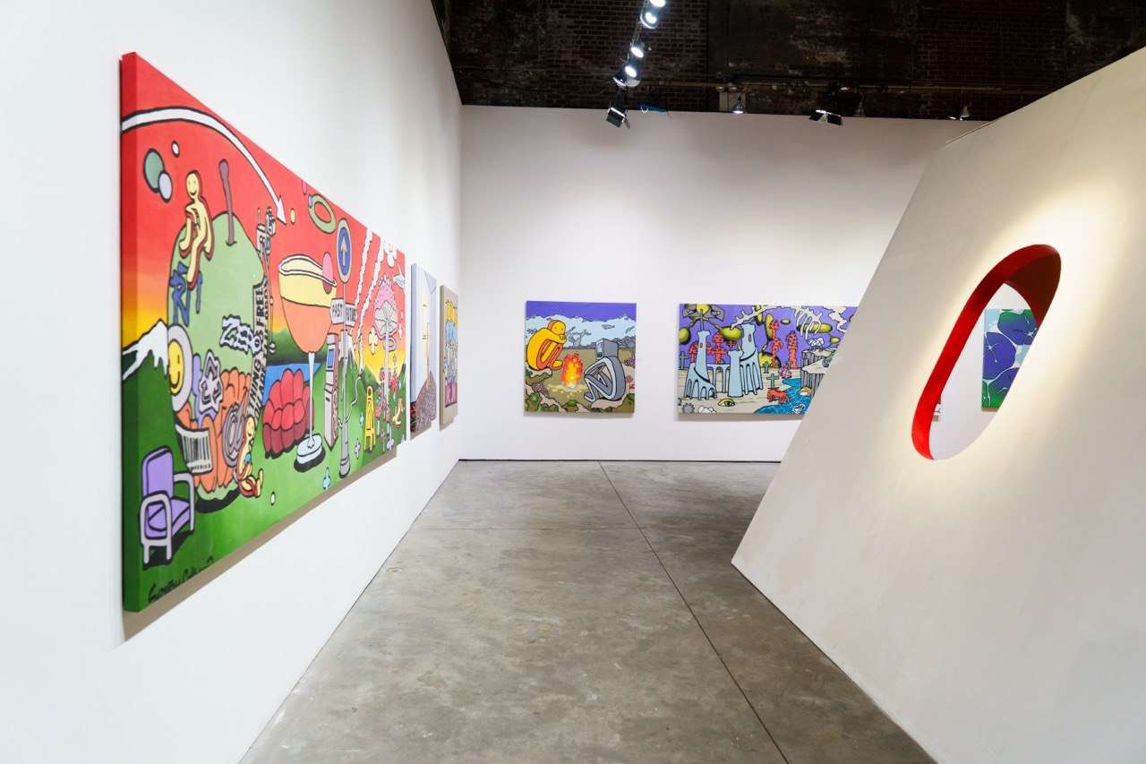 Paintings in the SESTRY FELDMAN WORLD exhibition